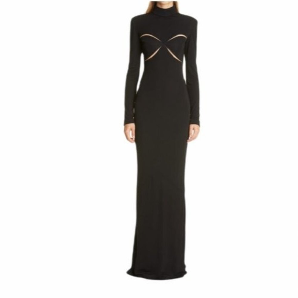 NWT CDGNY by‎ CD Greene Chantal Cutout Bodice Long Size 4